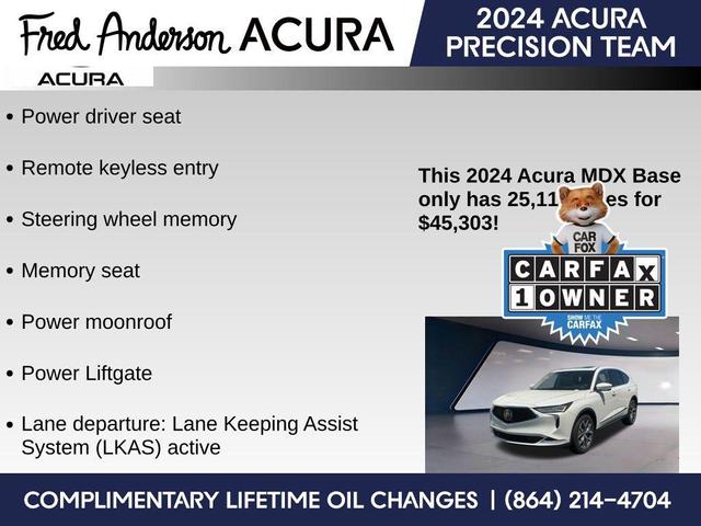 Photo of 2024 Platinum White Pearl Acura MDX