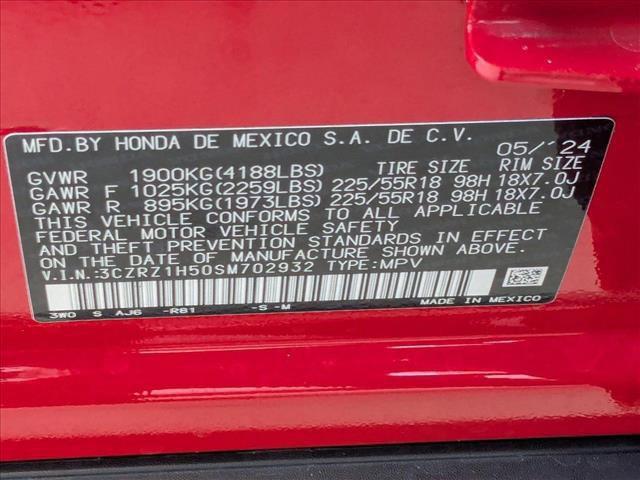 Photo of 2025 Milano Red Honda HR-V