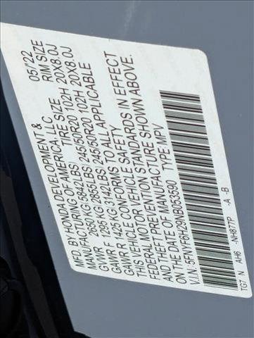 Photo of 2022 Sonic Gray Pearl Honda Pilot