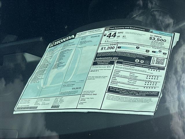 Photo of 2025 Crystal Black Pearl Honda Accord Hybrid