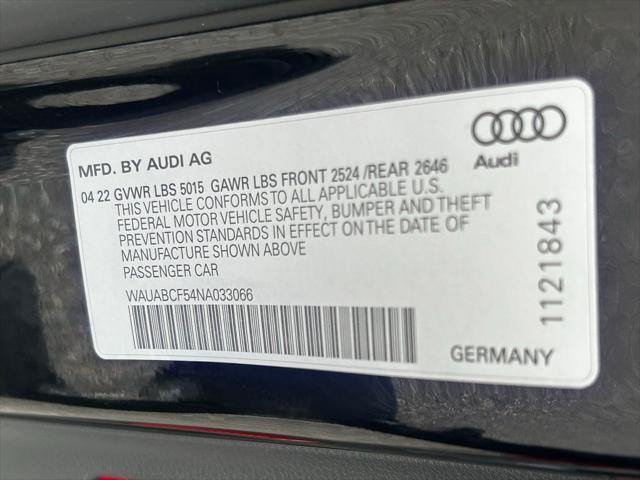 Photo of 2022 Mythos Black Metallic Audi A5 Sportback