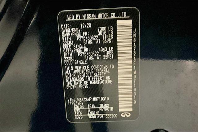 Photo of 2021 Hermosa Blue INFINITI QX80