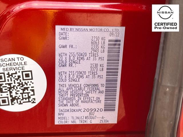 Photo of 2023 Scarlet Ember Tintcoat Nissan Pathfinder