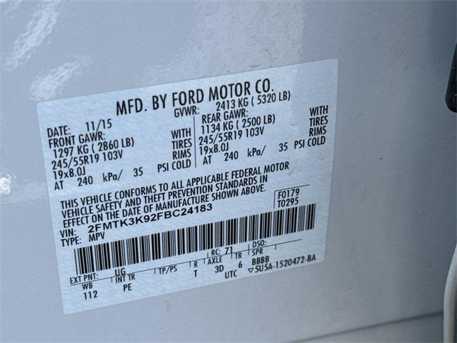 Photo of 2015 White Platinum Clearcoat Metallic Ford Edge
