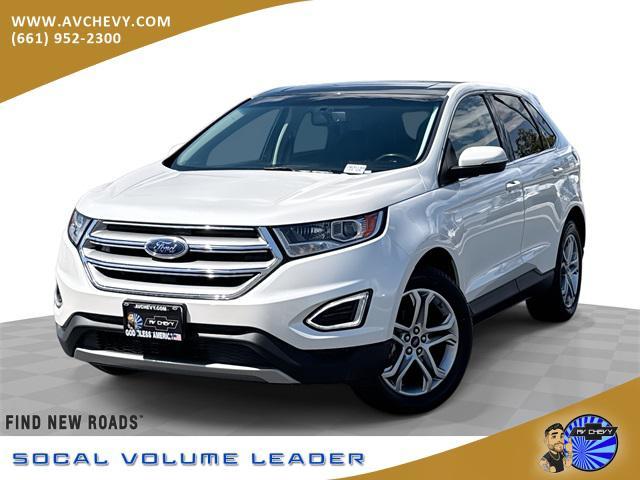 Photo of 2015 White Platinum Clearcoat Metallic Ford Edge