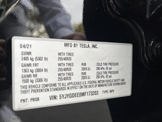 Photo of 2021 Solid Black Tesla Model Y