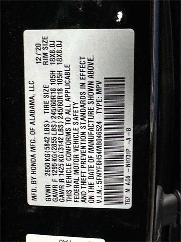 Photo of 2021 Crystal Black Pearl Honda Pilot