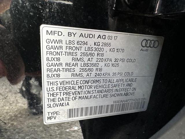 Photo of 2017 BLACK Audi Q7