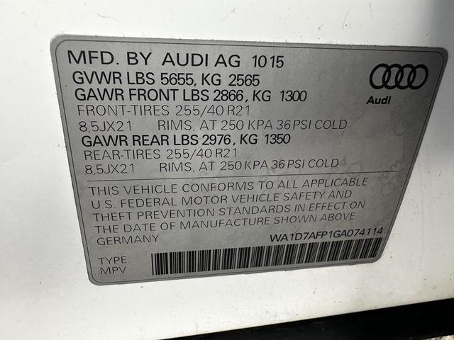 Photo of 2016 WHITE Audi Q5
