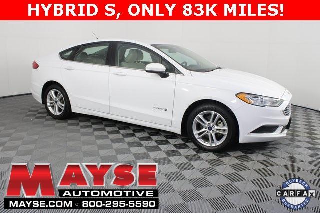 Photo of 2018 Oxford White Ford Fusion Hybrid