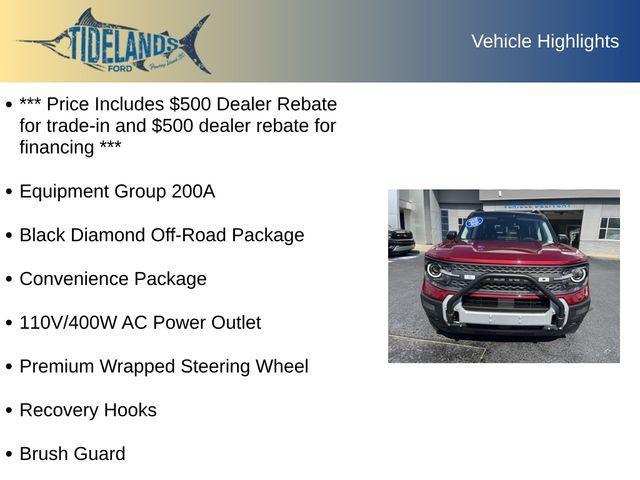 Photo of 2025 Ruby Red Metallic Tinted Clearcoat Ford Bronco Sport