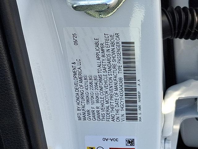Photo of 2025 Platinum White Pearl   Wx Honda Accord