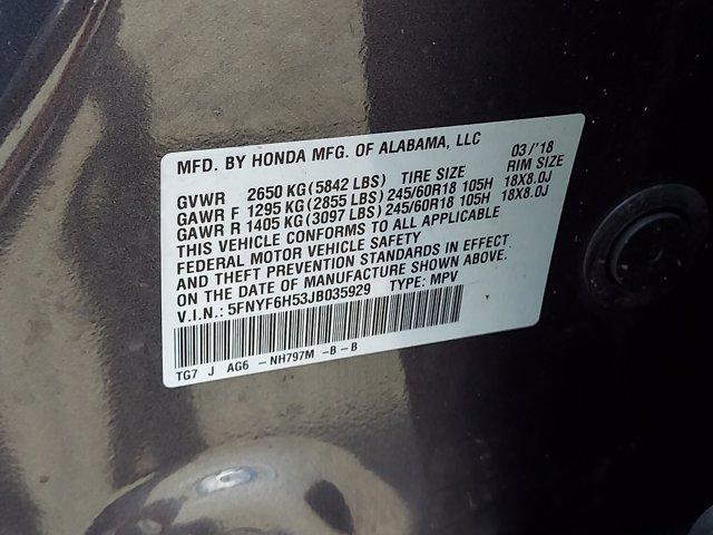 Photo of 2018 Modern Steel Metallic Honda Pilot