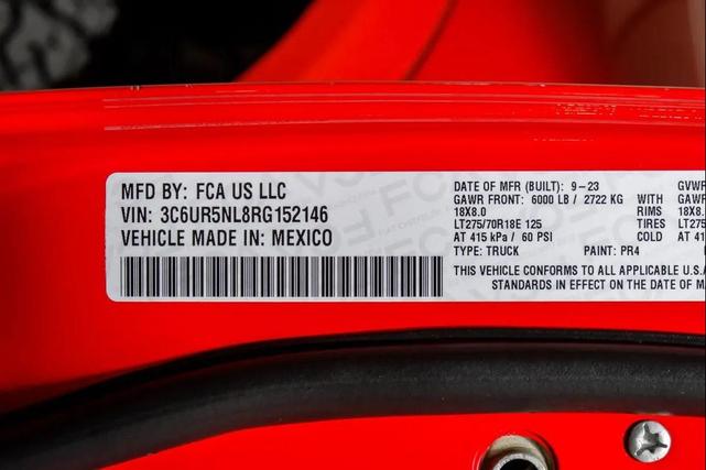 Photo of 2024 Flame Red Clearcoat RAM 2500