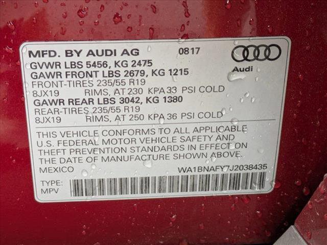 Photo of 2018 Matador Red Metallic Audi Q5
