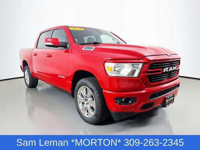 Photo of 2021 Flame Red Clearcoat RAM 1500