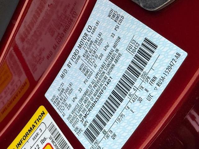 Photo of 2025 Ruby Red Metallic Tinted Clearcoat Ford Bronco Sport