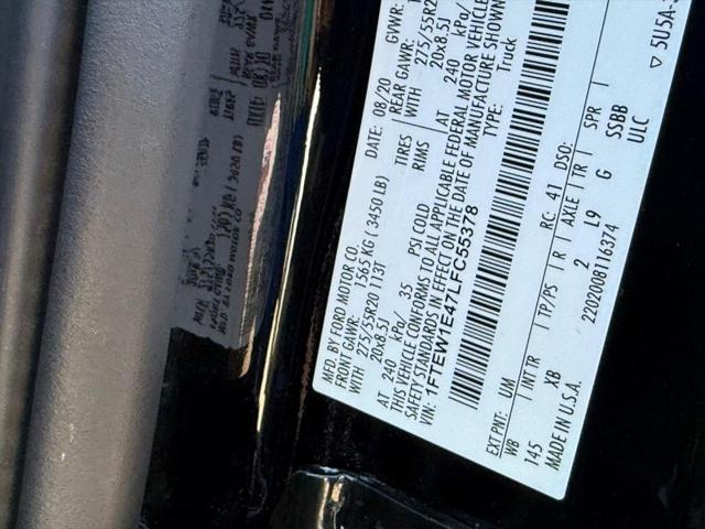 Photo of 2020 Agate Black Metallic Ford F-150