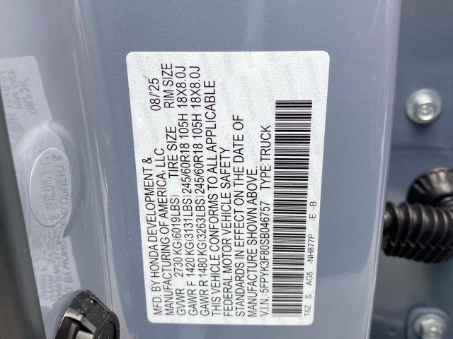 Photo of 2025 Sonic Gray Pearl Honda Ridgeline