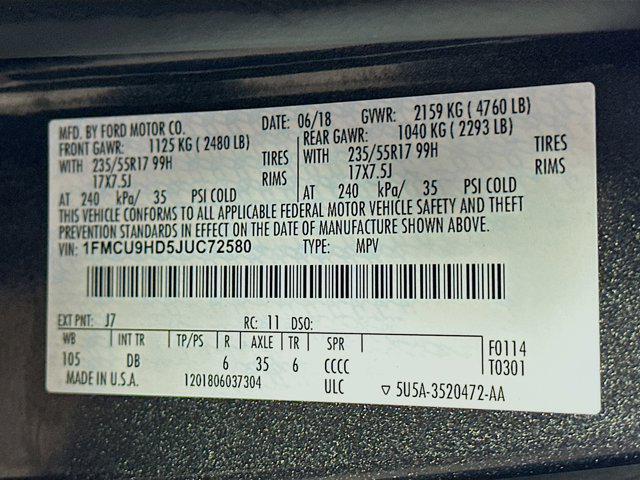 Photo of 2018 Magnetic Metallic Ford Escape