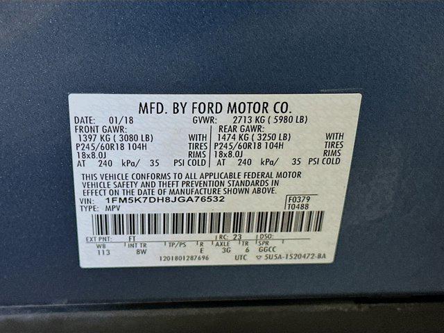 Photo of 2018 Blue Metallic Ford Explorer