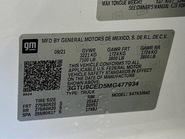 Photo of 2021 Summit White GMC Sierra 1500