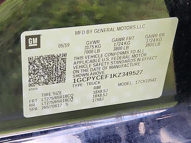 Photo of 2019 Black Chevrolet Silverado 1500