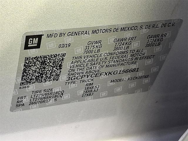 Photo of 2019 Silver Ice Metallic Chevrolet Silverado 1500
