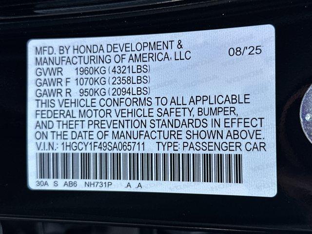 Photo of 2025 Crystal Black Pearl Honda Accord