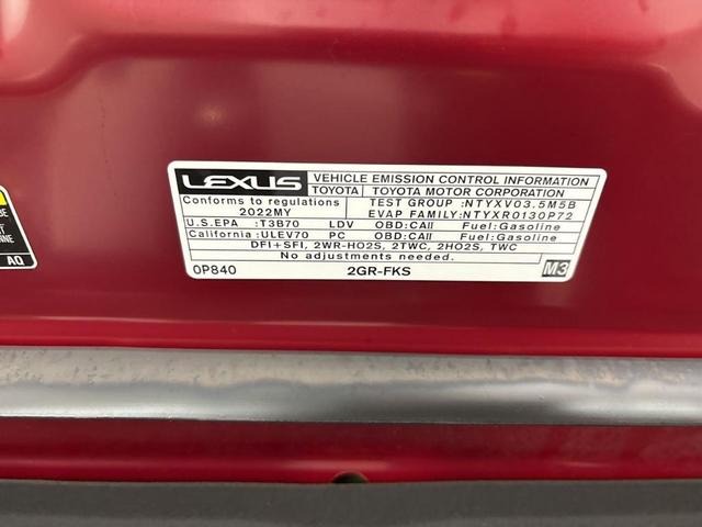 Photo of 2022 Red Lexus ES 350
