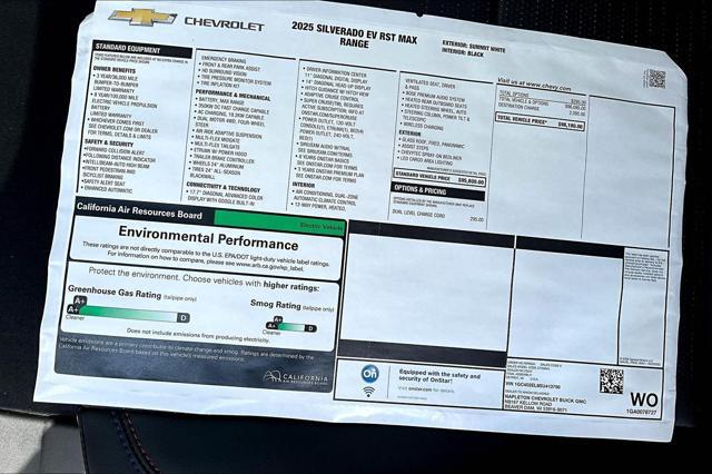 Photo of 2025 Summit White Chevrolet Silverado EV