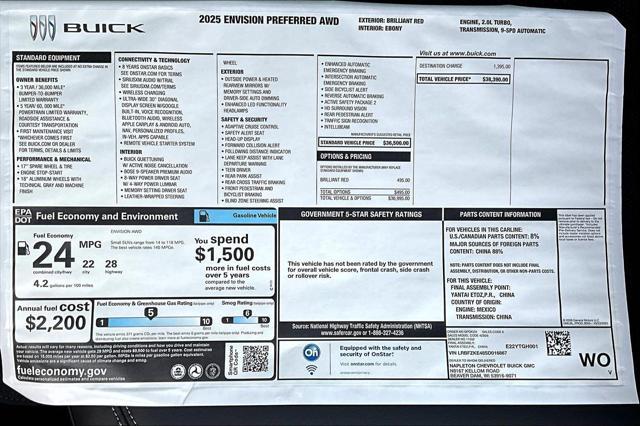 Photo of 2025 Brilliant Red Buick Envision