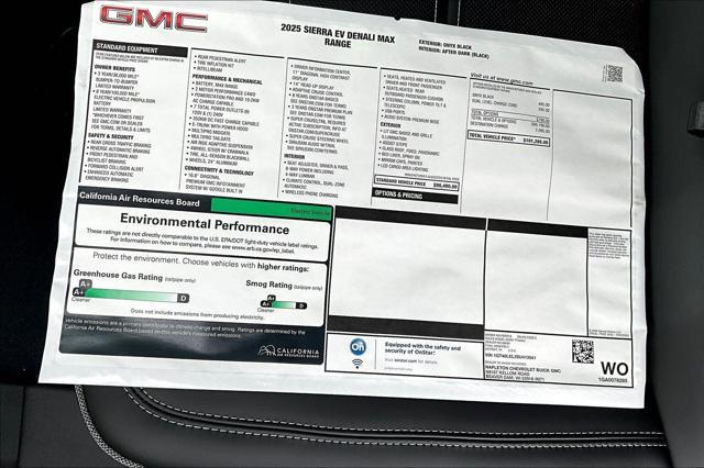 Photo of 2025 Onyx Black GMC Sierra EV