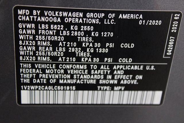 Photo of 2020 Platinum Gray Metallic Volkswagen Atlas