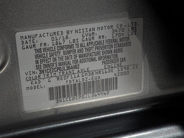 Photo of 2018 Gun Metallic Nissan Versa Note
