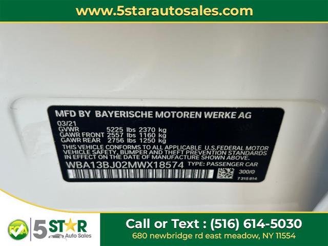Photo of 2021 WHITE BMW 530