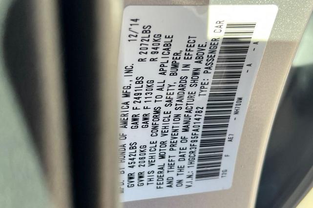 Photo of 2015 Champagne Honda Accord