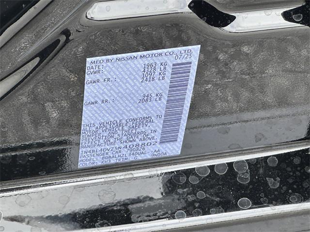 Photo of 2025 Super Black Nissan Altima