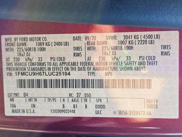 Photo of 2020 Red Ford Escape