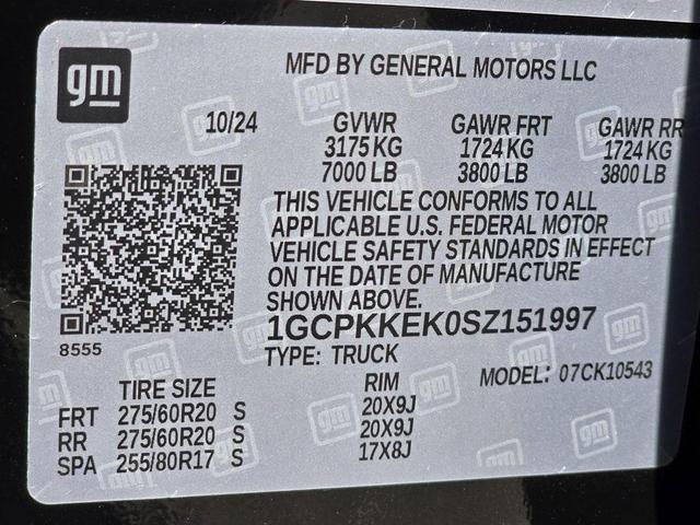 Photo of 2025 Black Chevrolet Silverado 1500