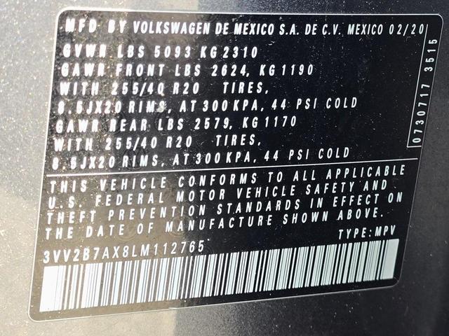Photo of 2020 Platinum Gray Metallic Volkswagen Tiguan