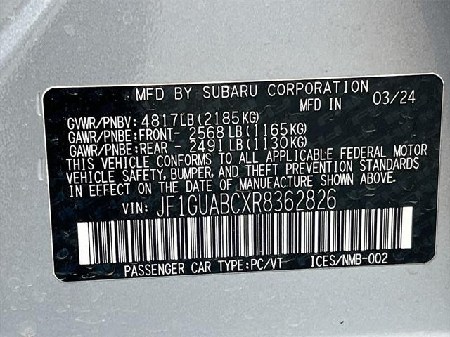 Photo of 2024 Ice Silver Metallic Subaru Impreza