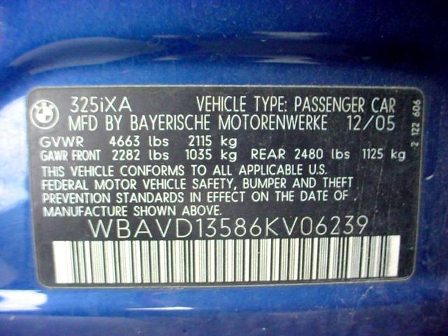 Photo of 2006 Blue BMW 325