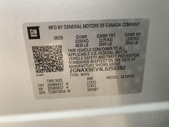 Photo of 2020 Silver Ice Metallic Chevrolet Equinox