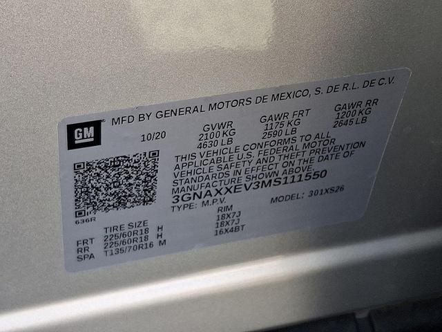 Photo of 2021 Silver Ice Metallic Chevrolet Equinox