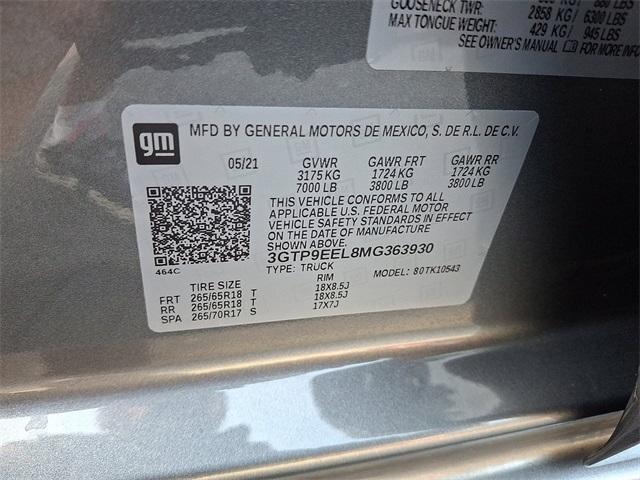 Photo of 2021 Satin Steel Metallic GMC Sierra 1500