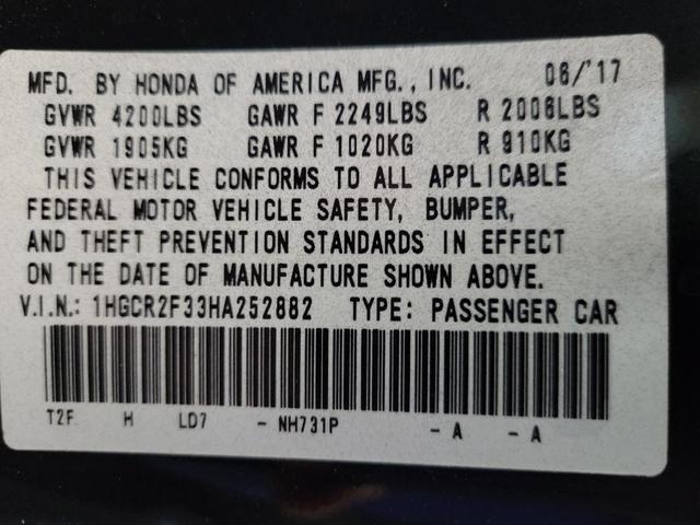 Photo of 2017 Black Honda Accord