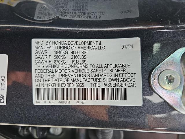 Photo of 2024 Meteorite Gray Metallic Honda Civic