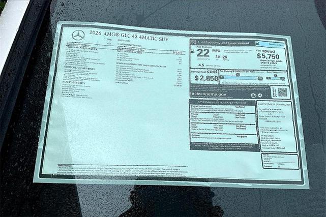Photo of 2026 Polar White Mercedes-Benz AMG GLC 43