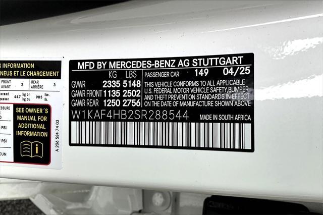 Photo of 2025 Polar White Mercedes-Benz C-Class